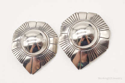 Vintage Native American Sterling Silver Earrings – Estate Jewelry