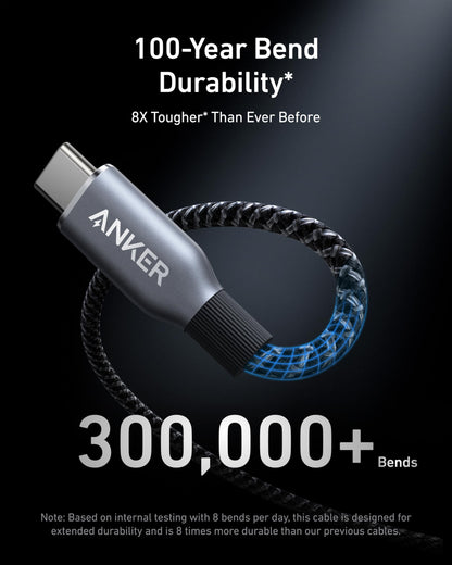 Anker Prime USB-C to USB-C Cable (240W, Upcycled-Braided) — photo 3 of 10