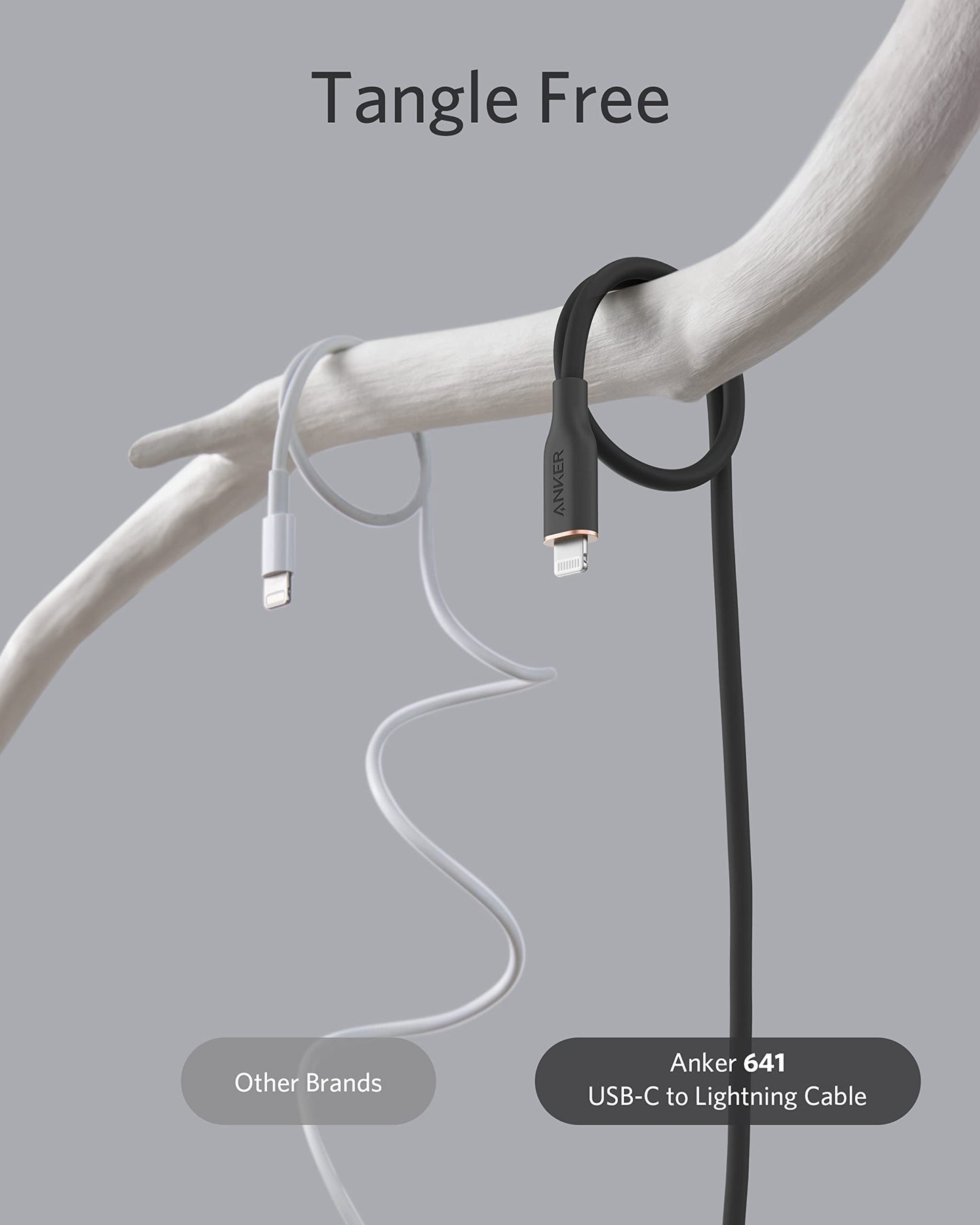 Anker <b>641</b> USB-C to Lightning Cable (Flow, Silicone) — photo 3 of 10