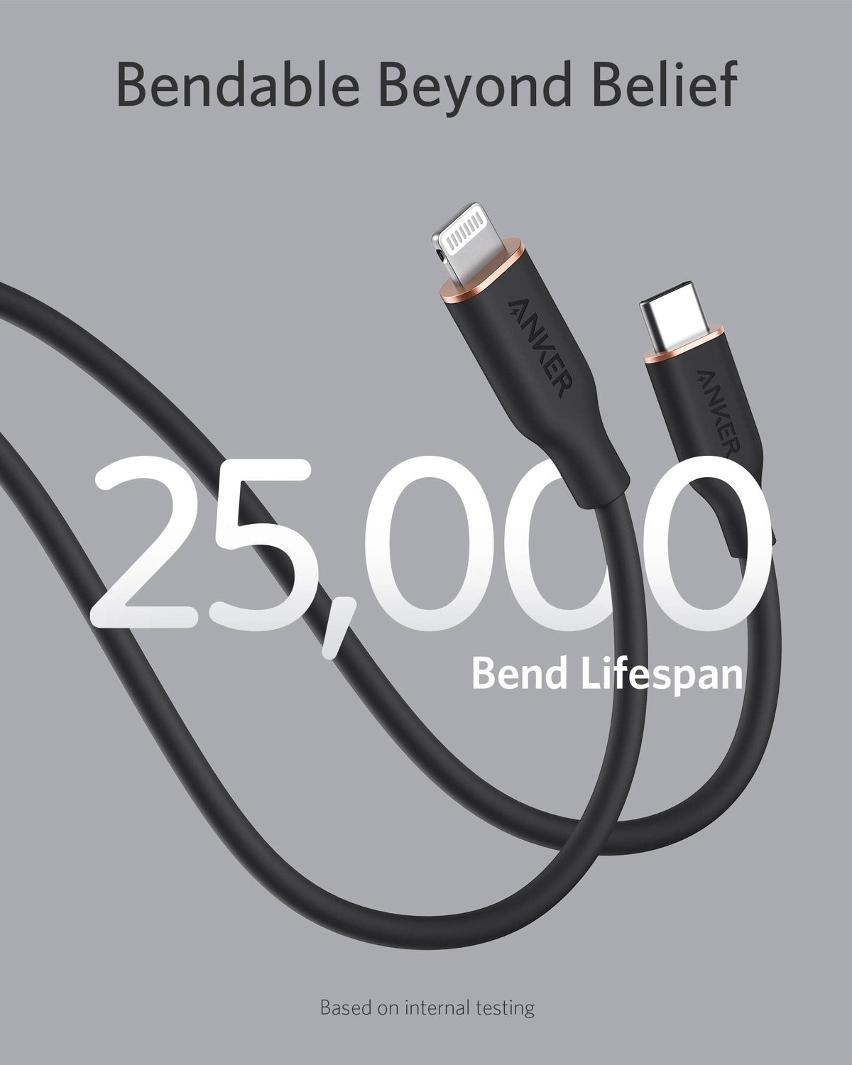 Anker <b>641</b> USB-C to Lightning Cable (Flow, Silicone) — photo 4 of 10