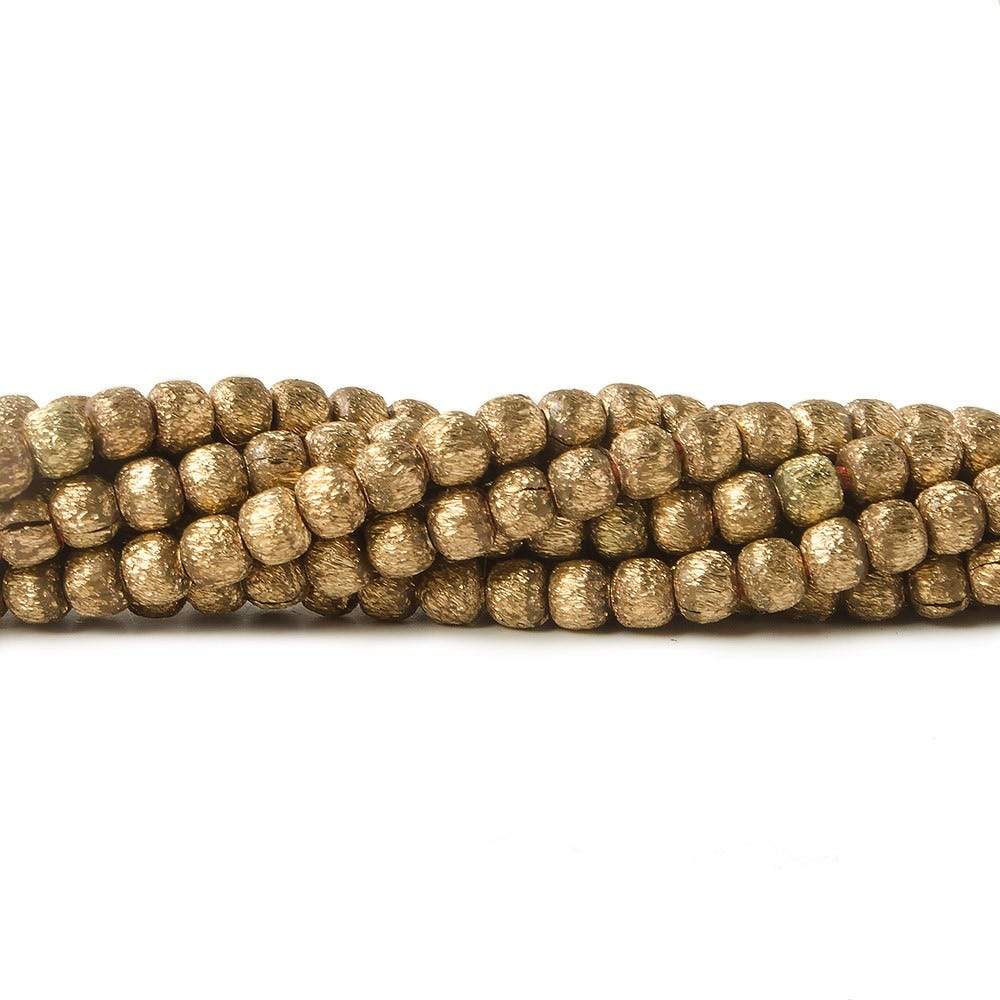 3mm Brushed Round Beads