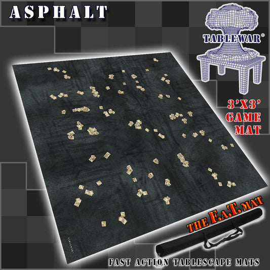 3x3 'Asphalt' F.A.T. Mat Battle Gaming Mat — photo 1 of 5
