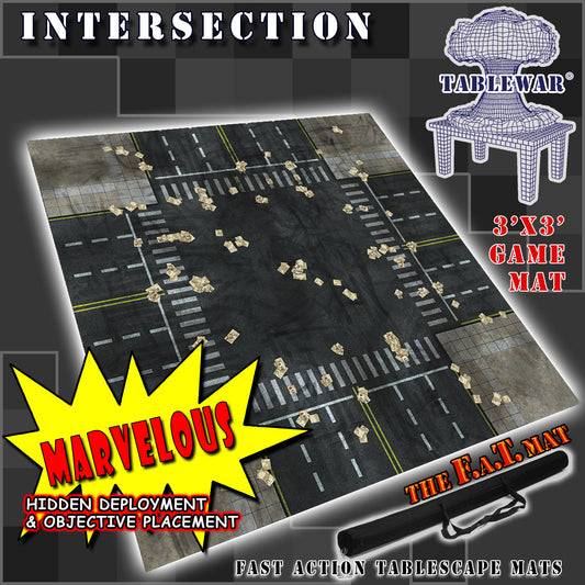 3x3 'Intersection' F.A.T. Mat Battle Gaming Mat — photo 2 of 3