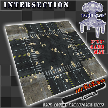 3x3 'Intersection' F.A.T. Mat Battle Gaming Mat — photo 1 of 3