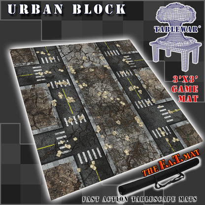 3x3 'Urban Block' F.A.T. Mat Battle Gaming Mat — photo 1 of 2