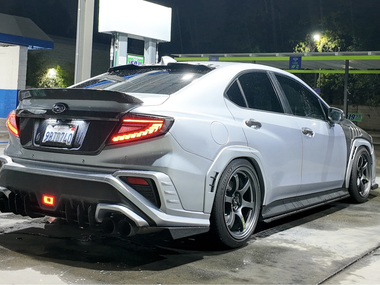 OLM Phantom-Spec LED Taillights (Clear Lens Red Optic) - 2022+ WRX