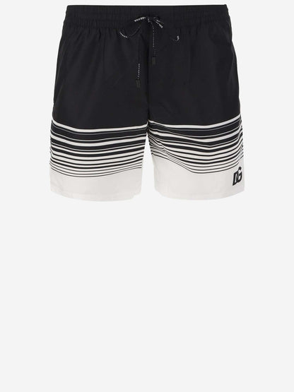 Dolce & Gabbana Nylon Swimsuit With Logo