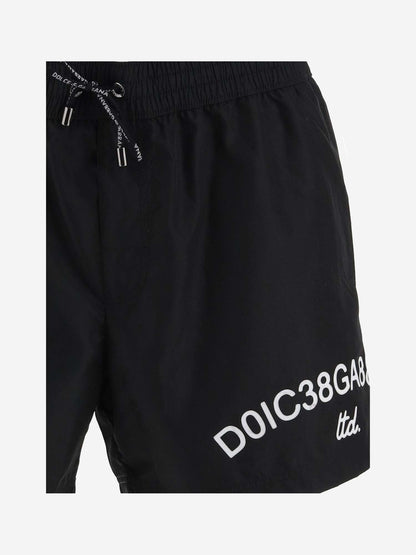 Dolce & Gabbana Nylon Swimsuit With Logo