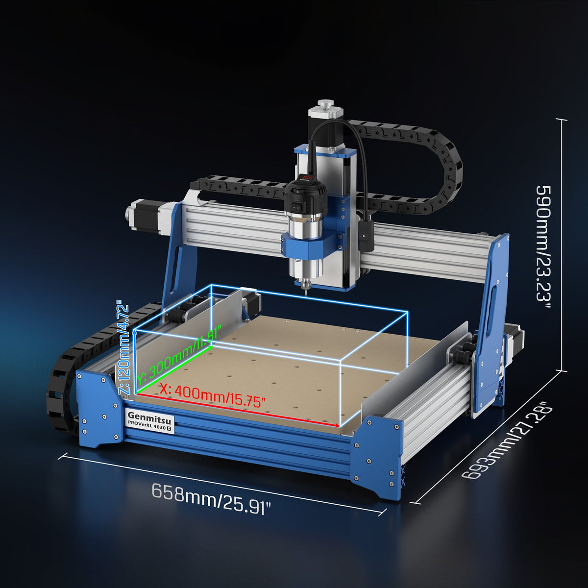 PROVerXL 4030S Desktop CNC Router Machine with Vectric Software, 32 Bit MCU, 710W Spindle — photo 5 of 7