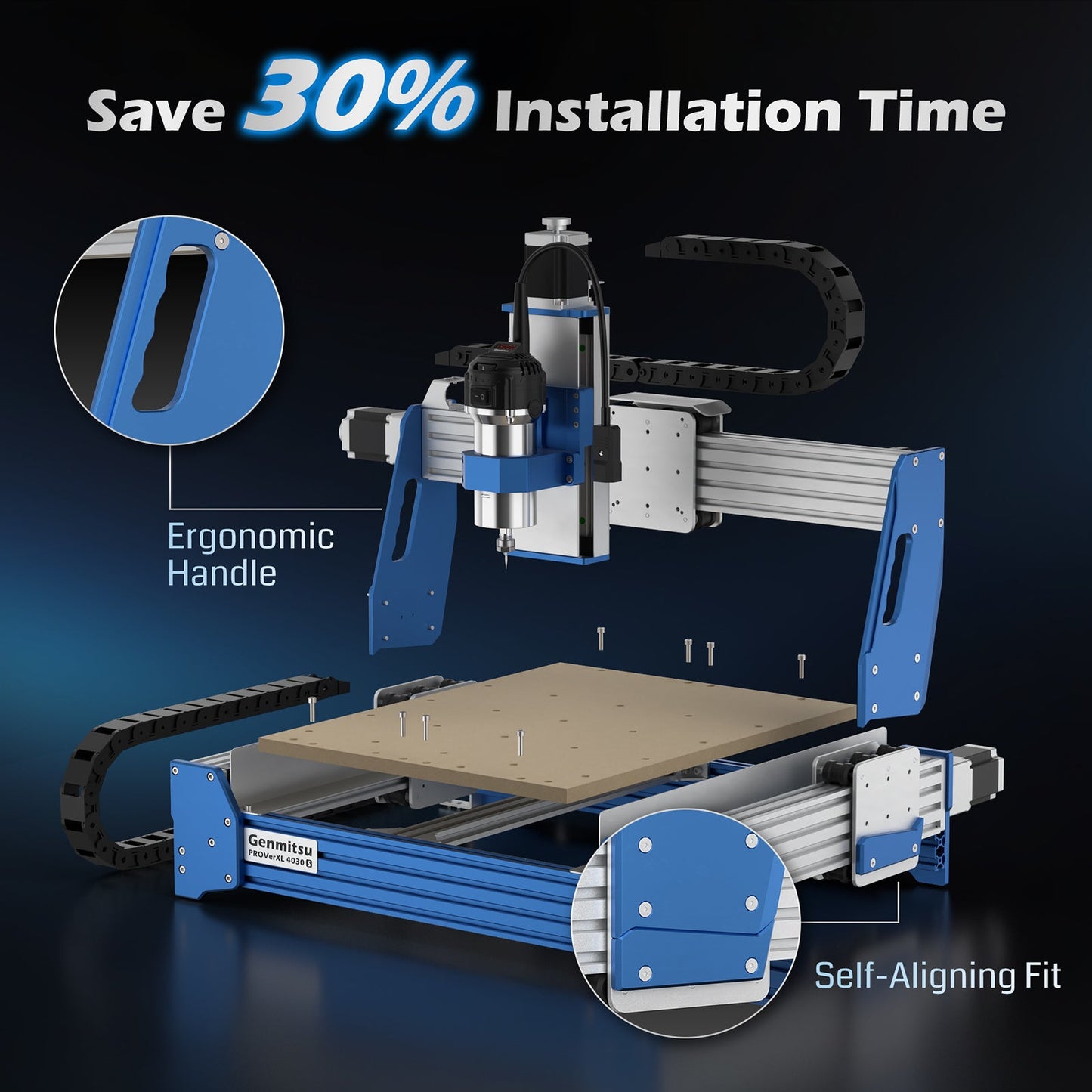 PROVerXL 4030S Desktop CNC Router Machine with Vectric Software, 32 Bit MCU, 710W Spindle — photo 7 of 7