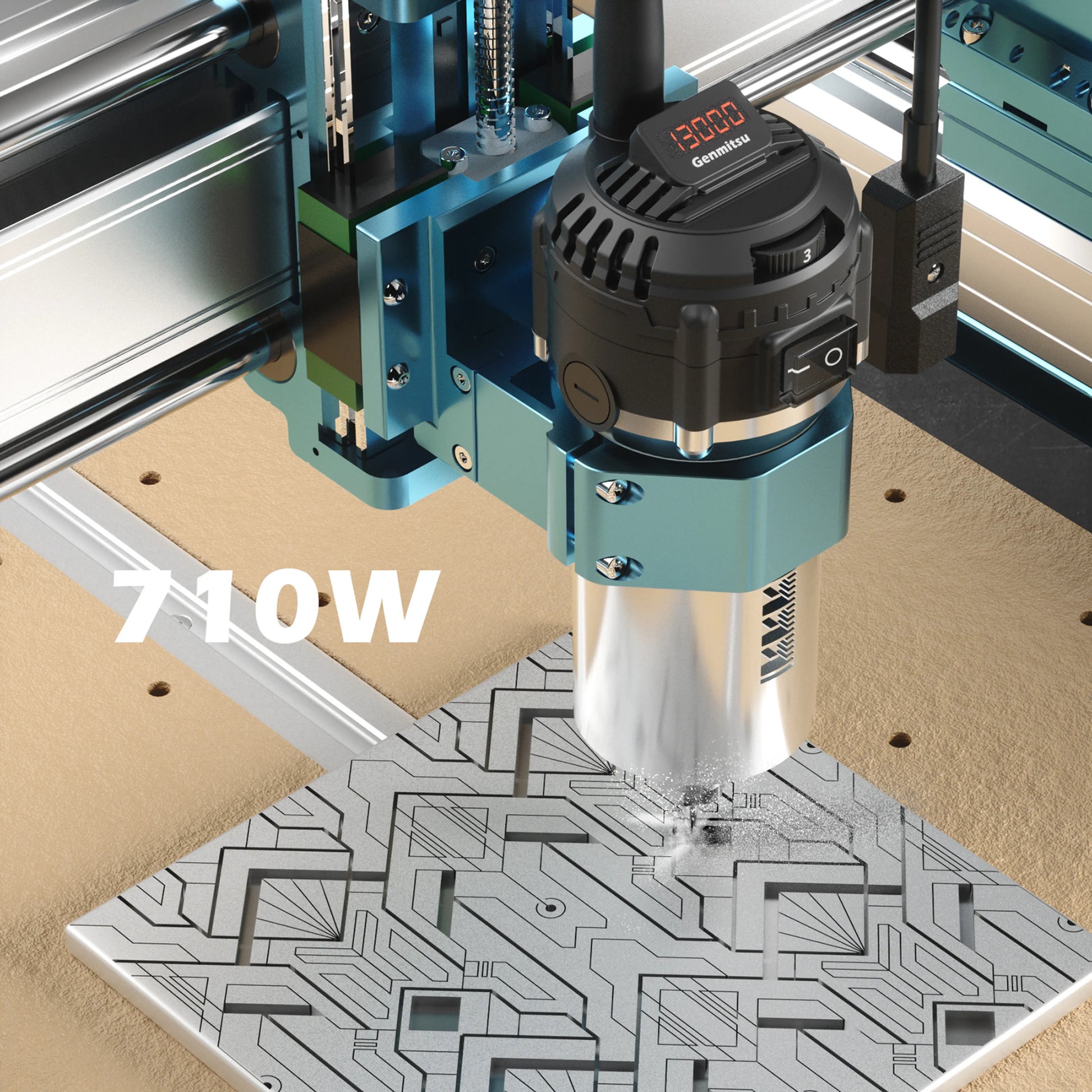 4040-PRO MAX CNC Router Machine, 710W Spindle, Linear Rail, Enhanced XZ Axis, Optional Vectric Bundle — photo 3 of 9