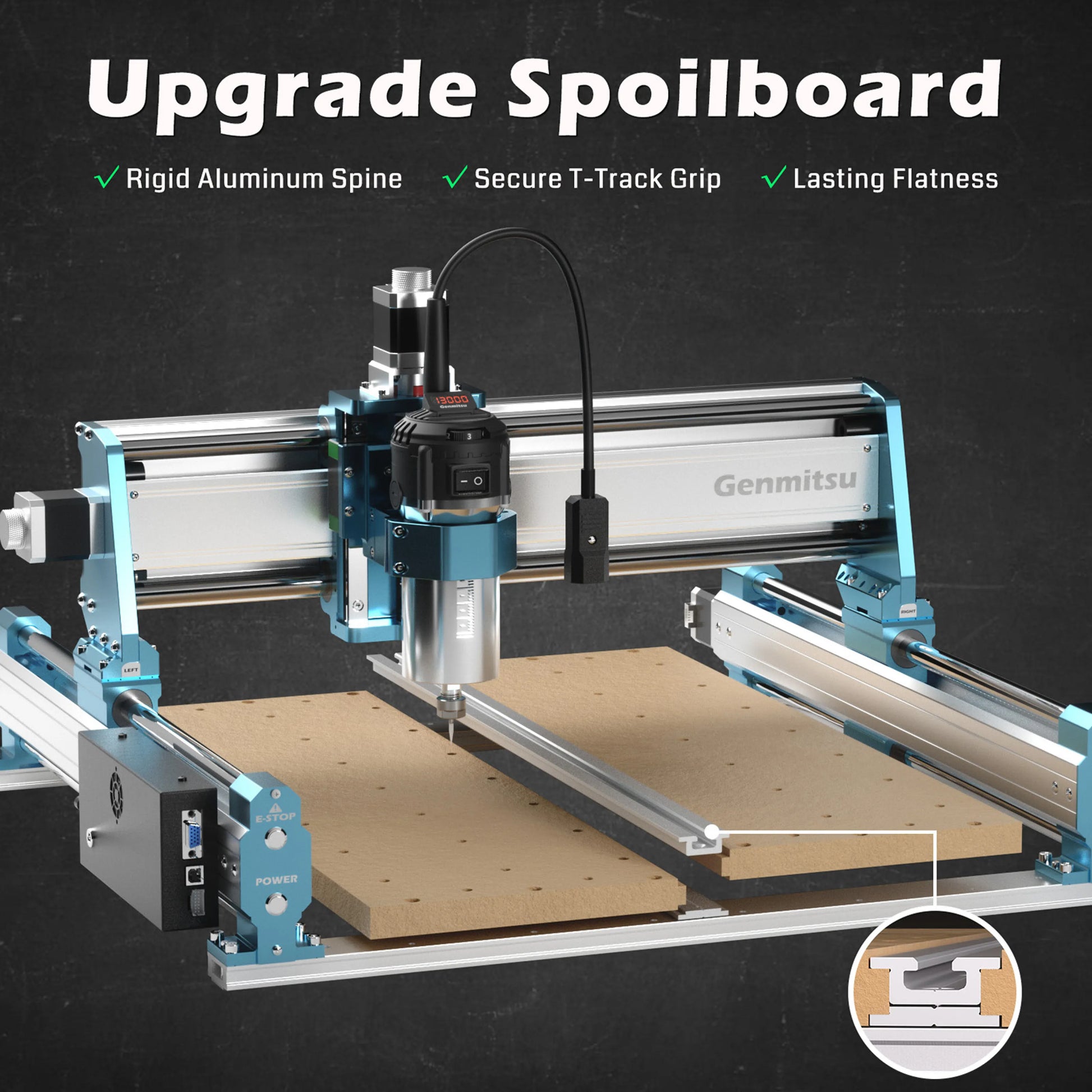 4040-PRO MAX CNC Router Machine, 710W Spindle, Linear Rail, Enhanced XZ Axis, Optional Vectric Bundle — photo 7 of 9