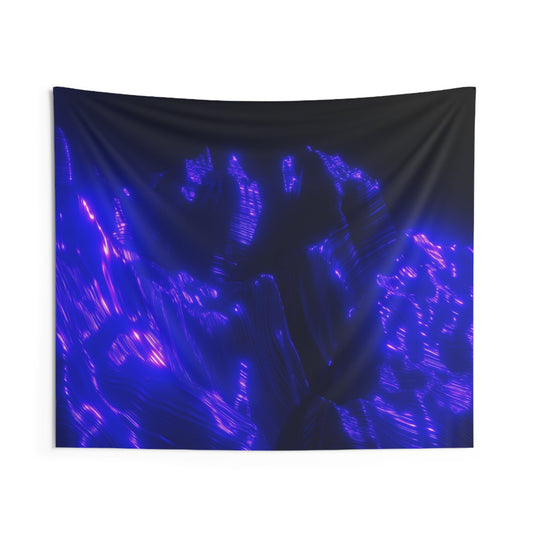 ultraviolet mountain [perspective melt] art tapestry iii