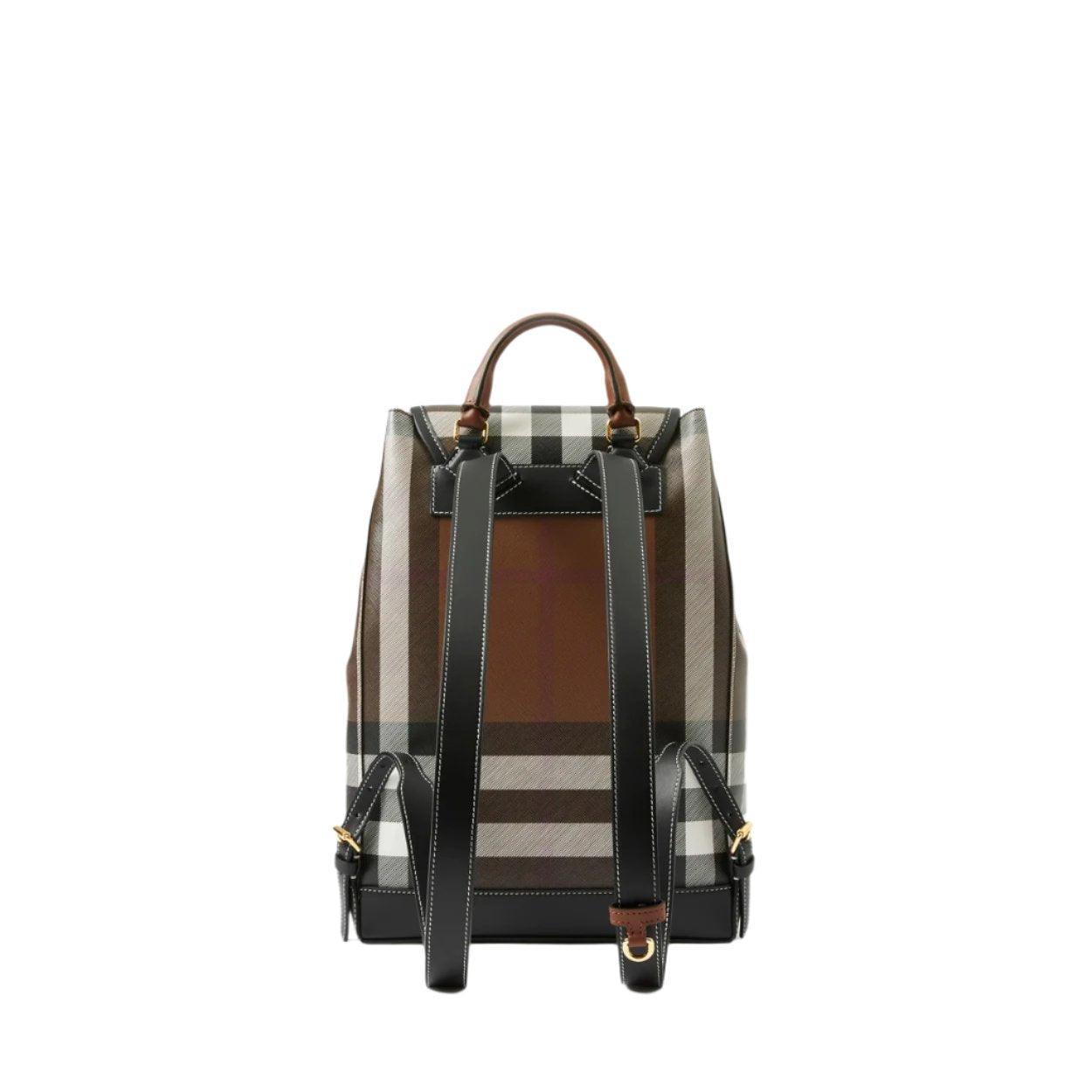 Burberry Medium Check Coated Canvas Backpack