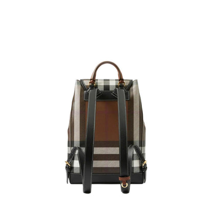Burberry Medium Check Coated Canvas Backpack