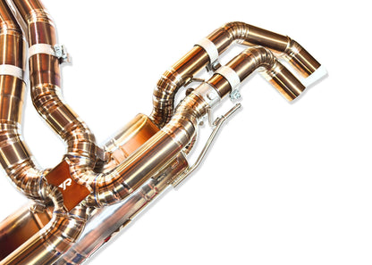 Yonristic Audi RSQ8 Exhaust VANTA Edition Valved Catback Doulbe X-pipe 3'' — photo 4 of 10