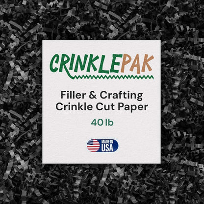 40 LB Black Crinkle Paper