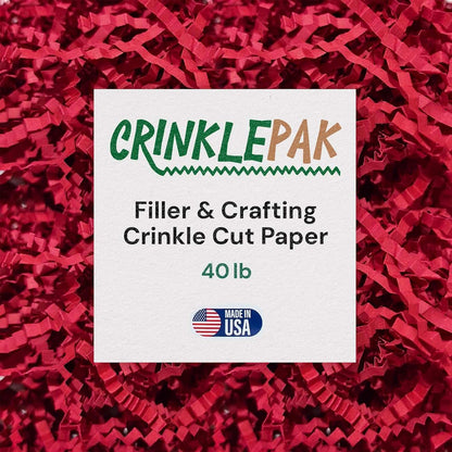 40 LB Red Crinkle Paper