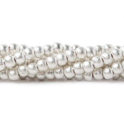 4mm Brushed Round Beads
