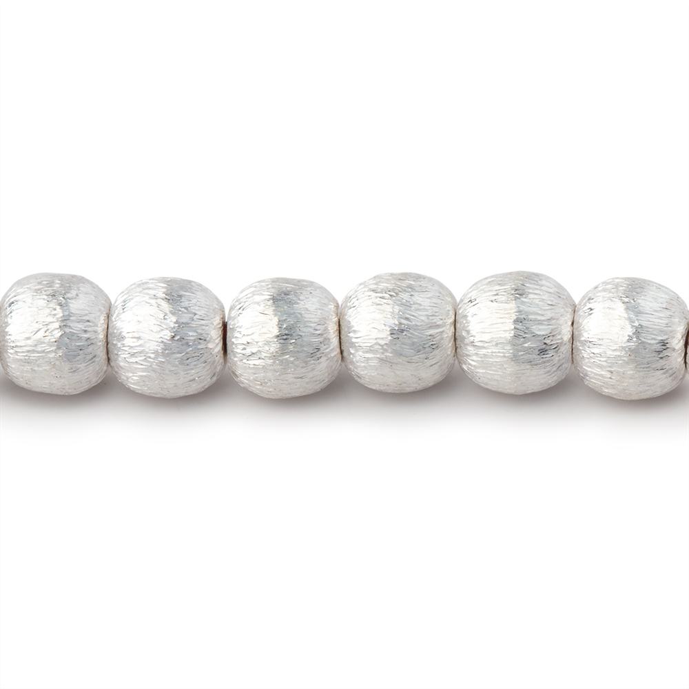 6mm Brushed Round Beads