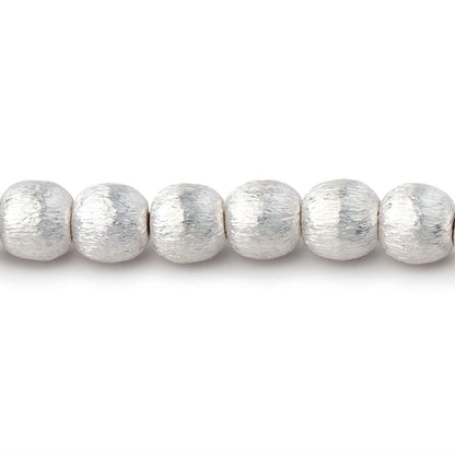 6mm Brushed Round Beads