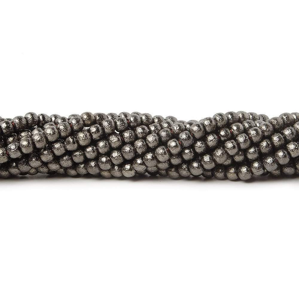 2.5mm Brushed Round Beads