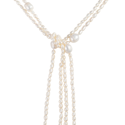 90” Freshwater Tiffany-inspired Rope necklace