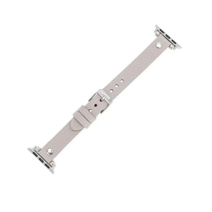 Apple Watch Light Grey Leather Strap - Detroit