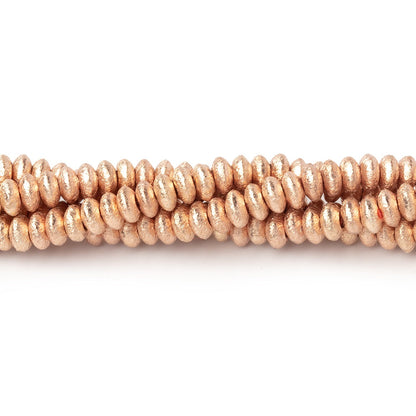 4mm Brushed Disc Beads
