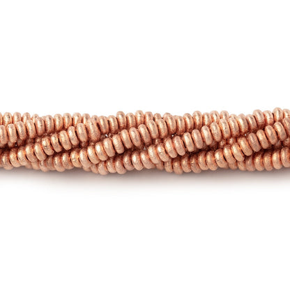 3mm Brushed Disc Beads
