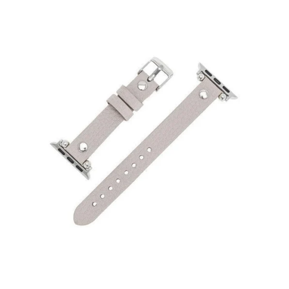 Apple Watch Light Grey Leather Strap - Detroit