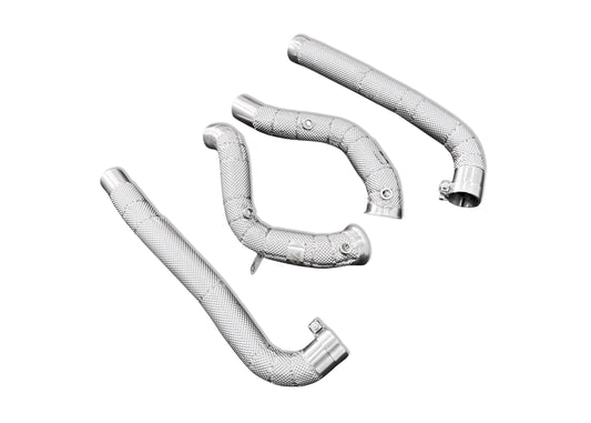 Mercedes AMG GT MaxFlow Heat-Shielded Downpipes — photo 1 of 5