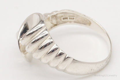 Vintage Modernist Sterling Silver Ring - Size 11.75