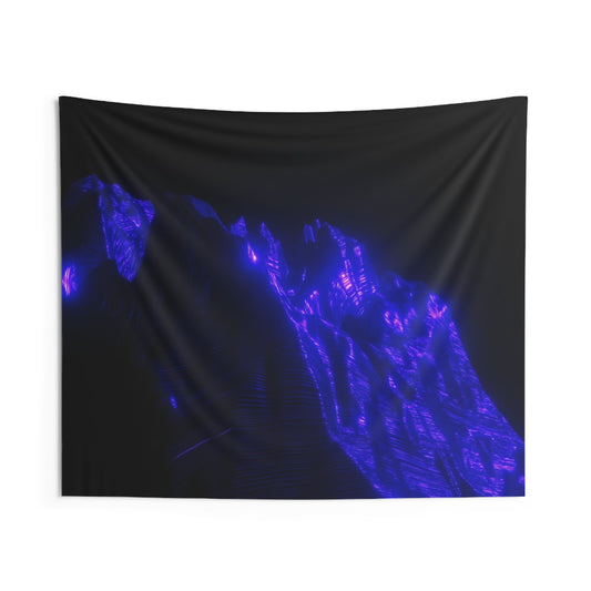 ultraviolet mountain [path expanding] art tapestry