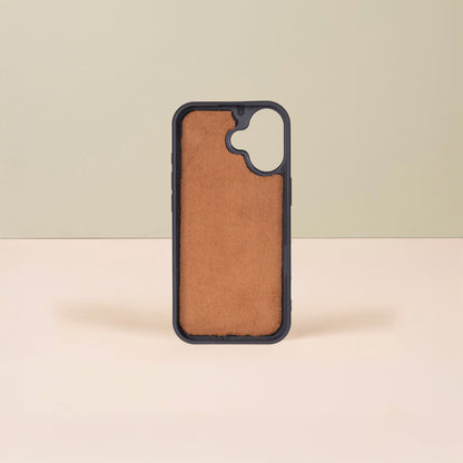 Leathere iPhone 17 Wallet Case – Gray - New York
