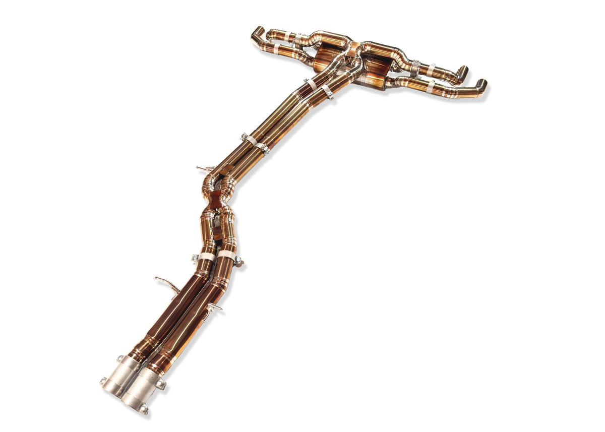 Yonristic Audi RSQ8 Exhaust VANTA Edition Valved Catback Doulbe X-pipe 3'' — photo 10 of 10