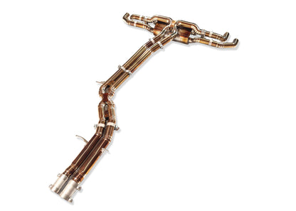 Yonristic Audi RSQ8 Exhaust VANTA Edition Valved Catback Doulbe X-pipe 3'' — photo 10 of 10