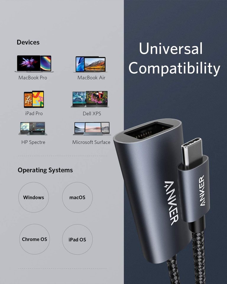 Anker <b>PowerExpand</b> USB-C to Gigabit Ethernet Adapter — photo 4 of 7