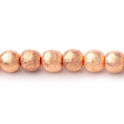 6mm Brushed Round Beads