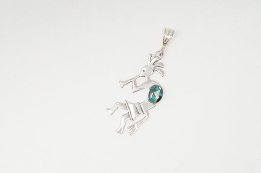 Vintage Native America Darrel Morgan Kokopelli Sterling Silver Necklace — photo 2 of 9