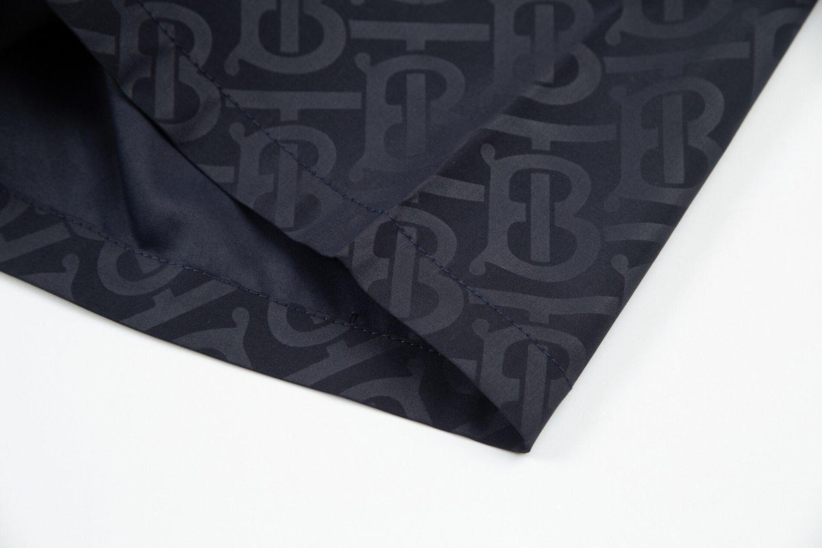 Burberry Men's Striped Cotton Knit Basketball Shorts 'Navy'