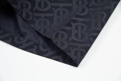 Burberry Men's Striped Cotton Knit Basketball Shorts 'Navy'