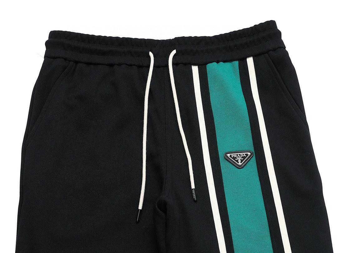 Prada Long Pant 'Black/Green'