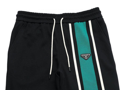 Prada Long Pant 'Black/Green'