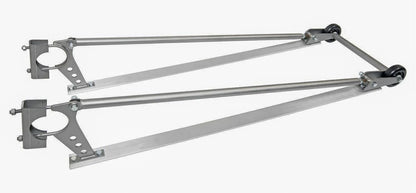 Granatelli Bolt-On Dual Wheelie Bar Kit – 44" Drag Racing Wheelie Bars - GMWB19