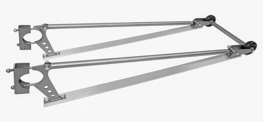 Granatelli Bolt-On Dual Wheelie Bar Kit – 44" Drag Racing Wheelie Bars - GMWB19