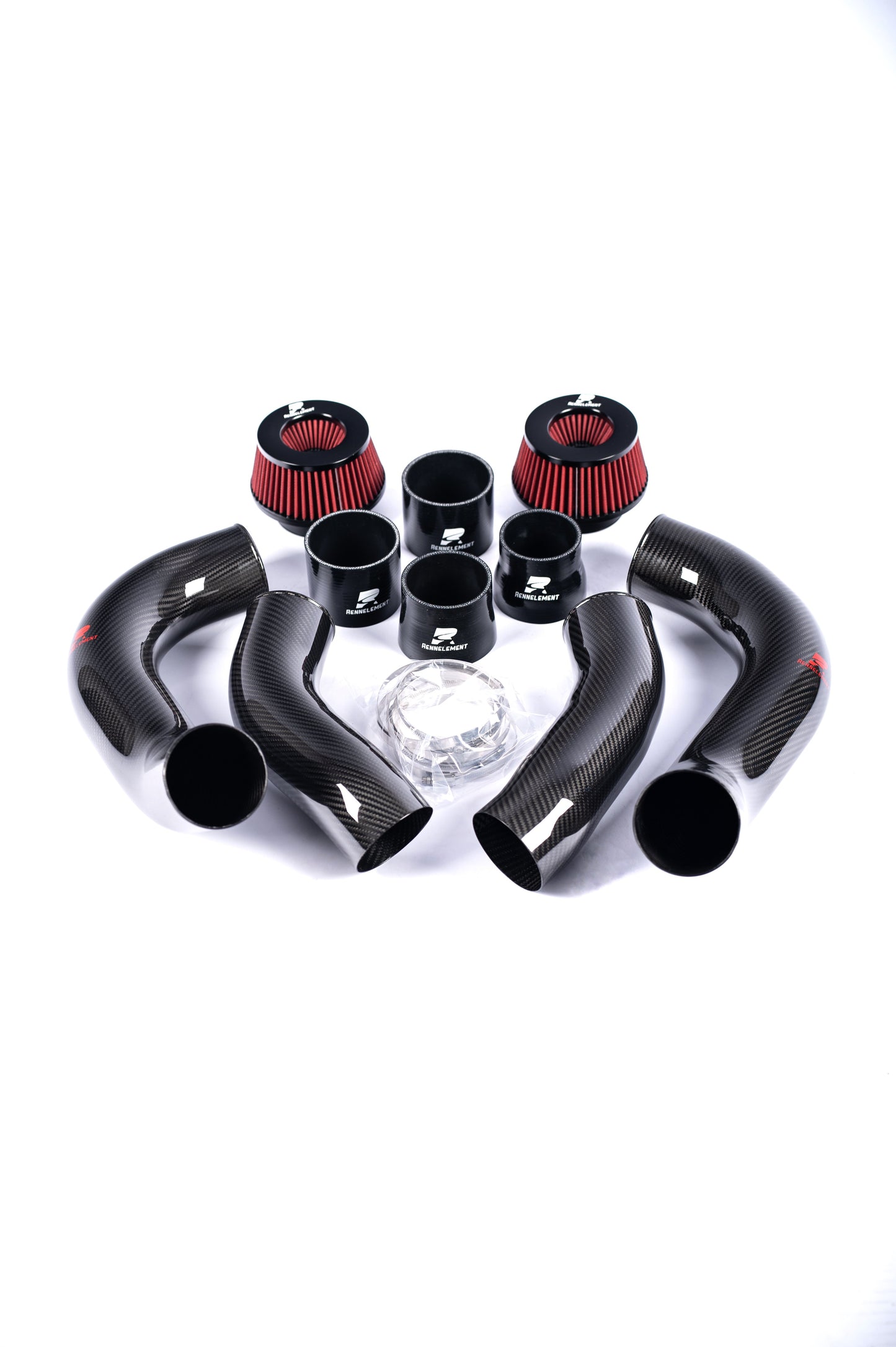 RENNELEMENT G90/G99 M5 3.5” Dry Carbon Fiber Front Mount Intake System