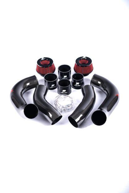 RENNELEMENT G90/G99 M5 3.5” Dry Carbon Fiber Front Mount Intake System