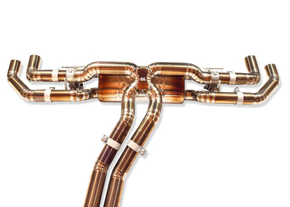 Yonristic Audi RSQ8 Exhaust VANTA Edition Valved Catback Doulbe X-pipe 3''