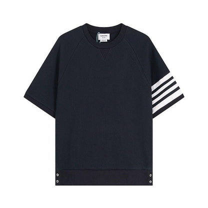 Thom Browne T-Shirt Without Collar 'Blue'